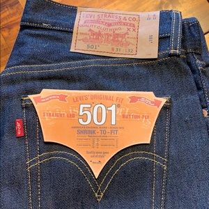 Levi’s 501 shrink to fit 31*32 brand new